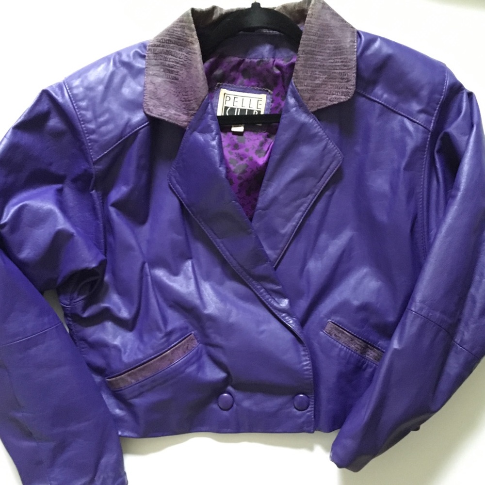 Vintage Leather Pelle Cuir Jacket